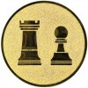 Schach Emblem bronze 50 mm