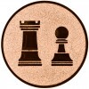 Schach Emblem bronze 50 mm