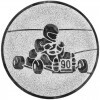 Go-Kart Emblem silber 50 mm