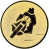 Motorrad Emblem gold 25 mm