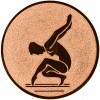 Gymnastik (Frauen) Emblem gold 50 mm