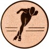 Eisschnelllauf-Skates Emblem silber 25 mm
