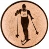 Skilanglauf Emblem gold 25 mm