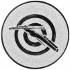 Pfeilgewehr Emblem silber 25 mm