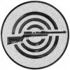 Schießen (Gewehr) Emblem silber 50 mm