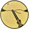Puckschießen Emblem gold 25 mm