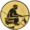 Angeln (Angler) Emblem gold 25 mm