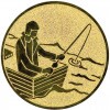 Fischerboot) Emblem gold 50 mm