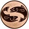 Angeln (Fisch) Emblem bronze 50 mm