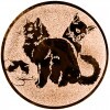 Katze Emblem gold 25 mm