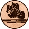 Reiten (Springen) Emblem gold 50 mm