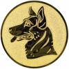 Hund Emblem gold 50 mm