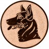 Hund Emblem gold 50 mm