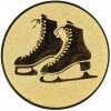 Eiskunstlauf Emblem bronze 25 mm