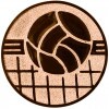 Volleyball Emblem gold 25 mm