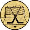 Hockey, Tor Emblem silber 25 mm