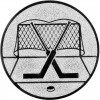 Hockey, Tor Emblem silber 25 mm