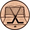 Hockey, Tor Emblem silber 25 mm