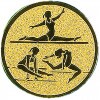 Turnen (Mehrkampf der Frauen) Emblem gold 25 mm
