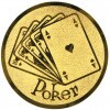 Poker Emblem gold 25 mm