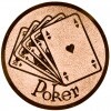 Poker Emblem gold 25 mm