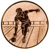Bowling (Männer) Emblem gold 25 mm