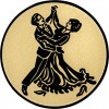 Tanzen Emblem bronze 25 mm