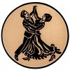 Tanzen Emblem bronze 25 mm