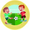 Kids Fußball Junge Emblem