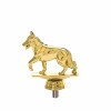 Hund (Deutscher Schäferhund) Goldfigur
