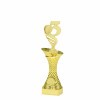 Platz auf goldenem Säulenständer