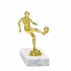 Fußball (männlicher Spieler) Goldfigur mit Basis