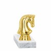 Schach (Pferdekopf) Goldfigur mit Basis