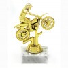 Moto-Cross Goldfigur mit Basis
