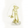 Fischer Goldfigur mit Basis