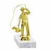 Fischer Goldfigur mit Basis